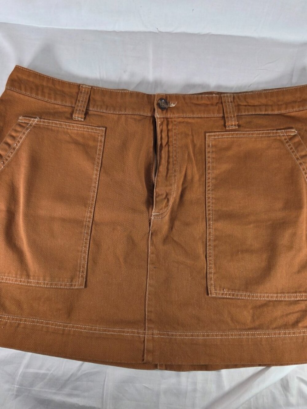 Old Navy High-Waisted Caramel Corduroy Mini Skirt